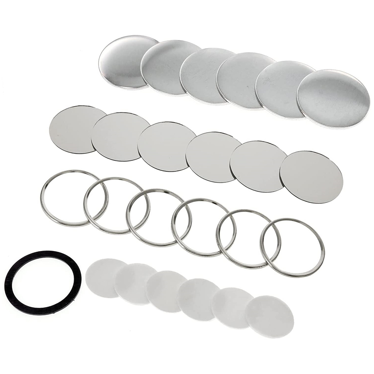 Blank Mirror Badge Button Part - Button Badge Blank 评论和价格
