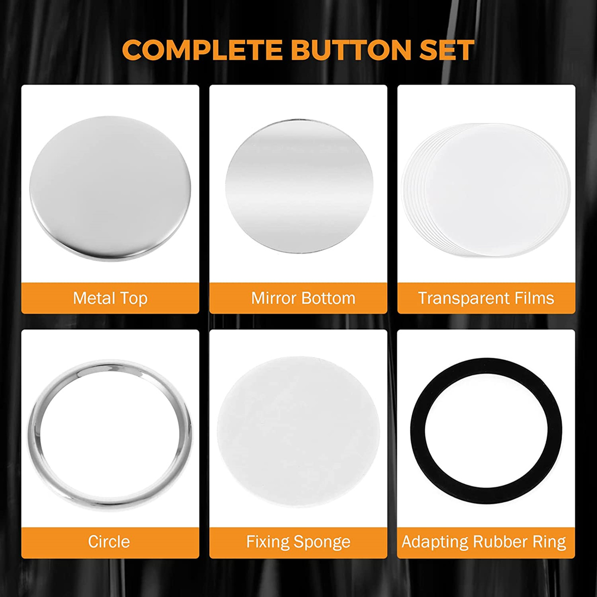 Blank Mirror Badge Button Part - Button Badge Blank 评论和价格