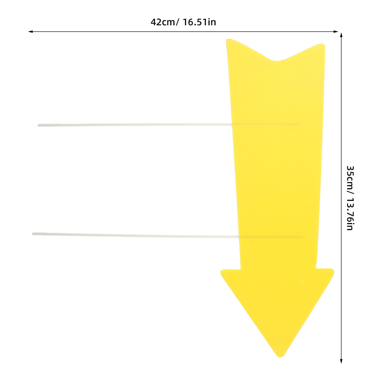 10Pcs Blank Yellow Arrow Signs - Yard Sign Blank 评论和价格