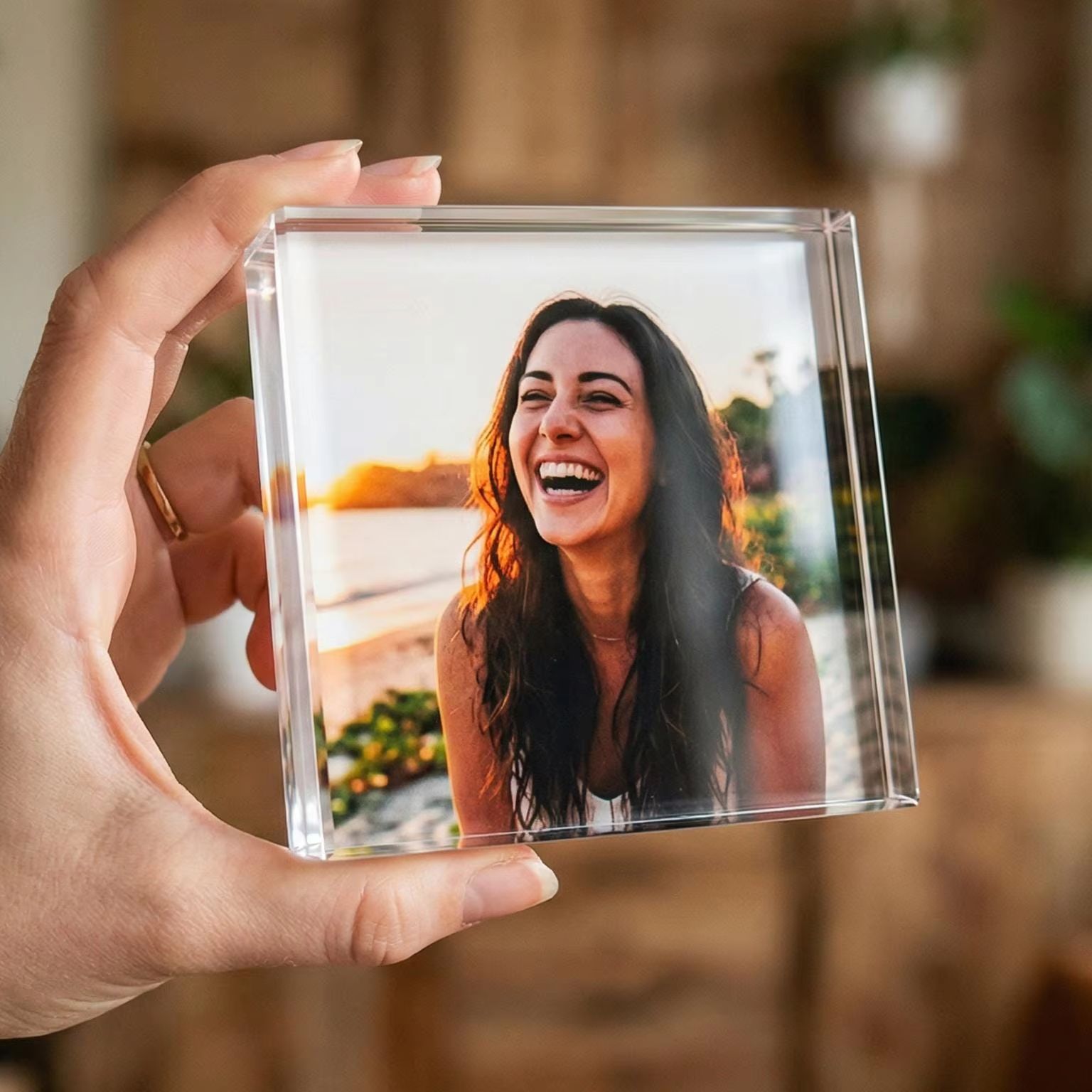 Custom Friendship Photo Block, - Photo Acrylic Block 评论和价格