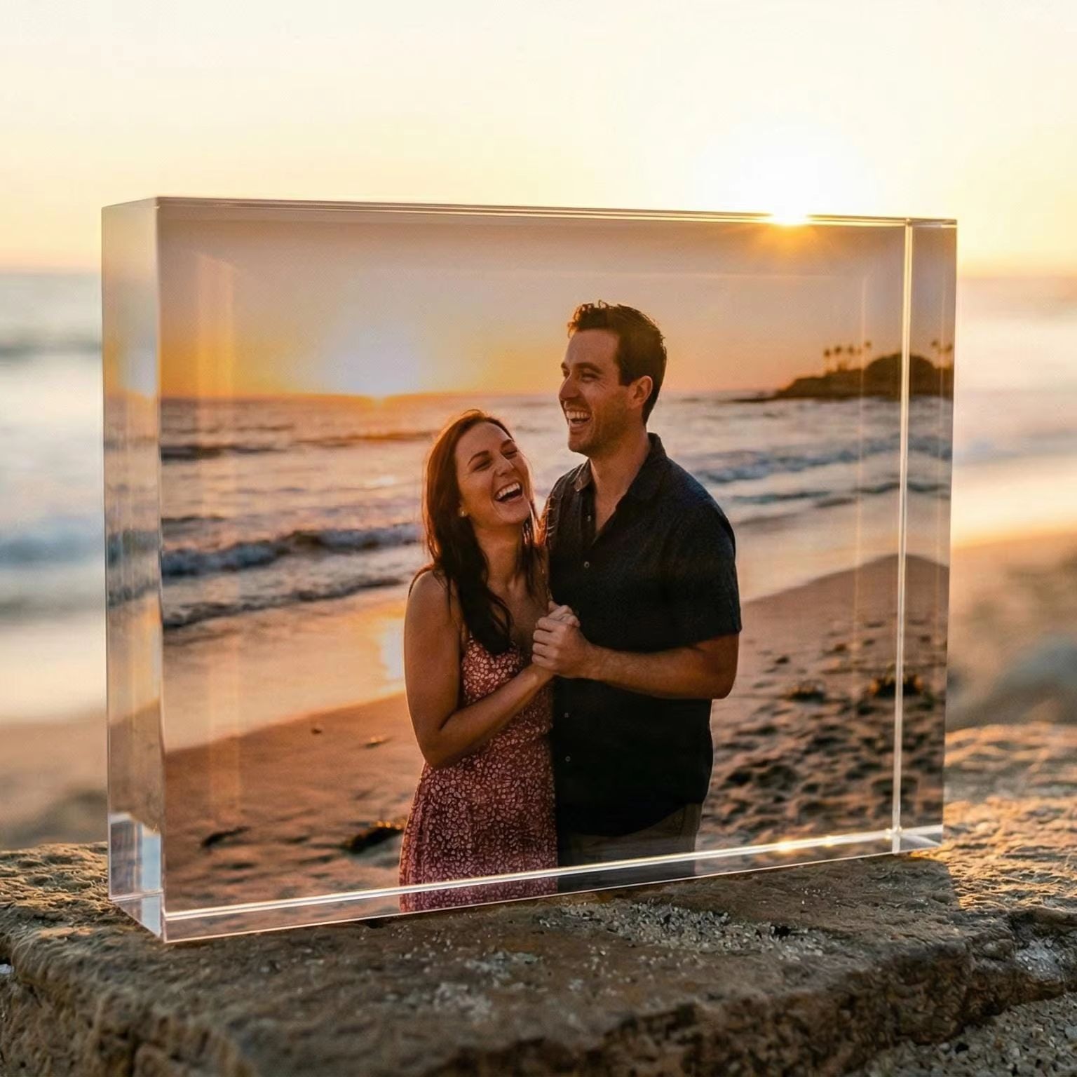 Custom Friendship Photo Block, - Photo Acrylic Block 评论和价格