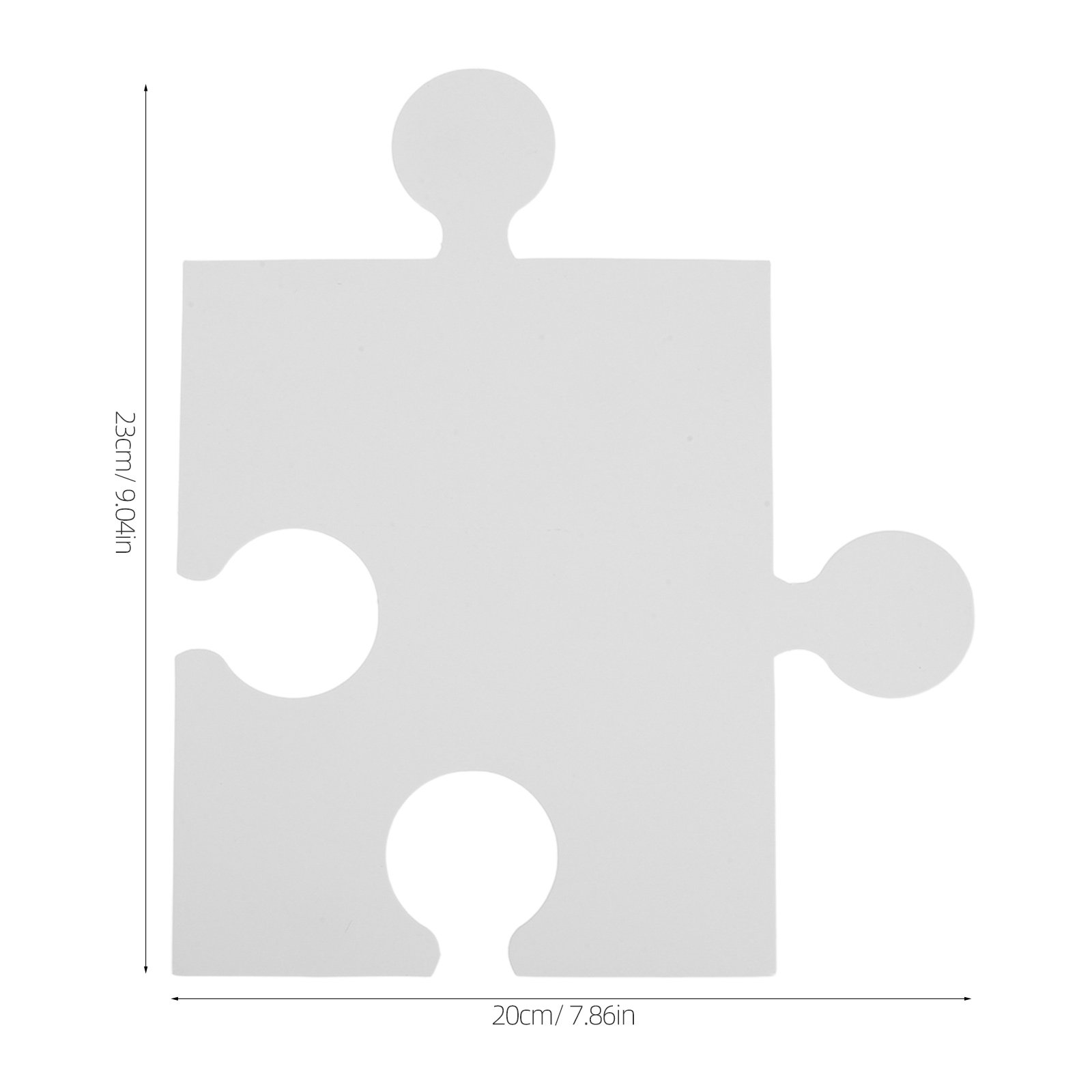 60Pcs Large White Blank Puzzle - Puzzle Blank White 评论和价格