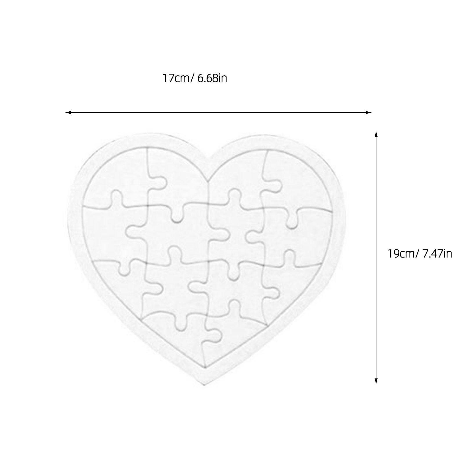 4Pcs Blank Jigsaw Puzzles Kids - Puzzle Blank White 评论和价格