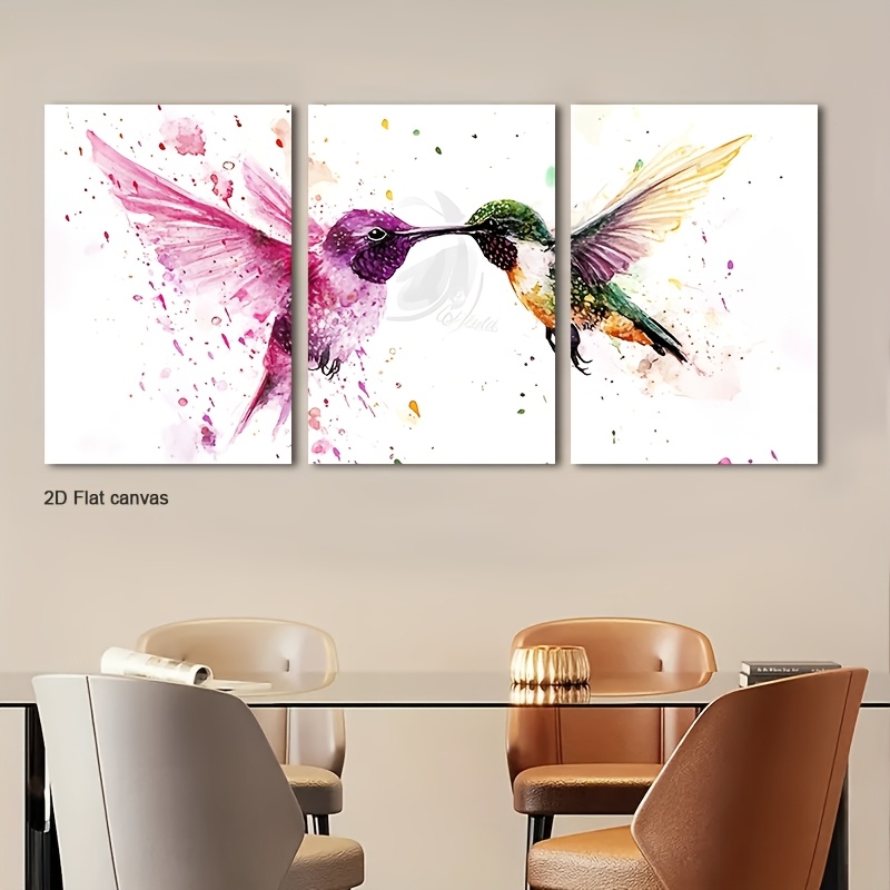Frameless Canvas 3pcs Watercol - Canvas Wrap Ready 评论和价格