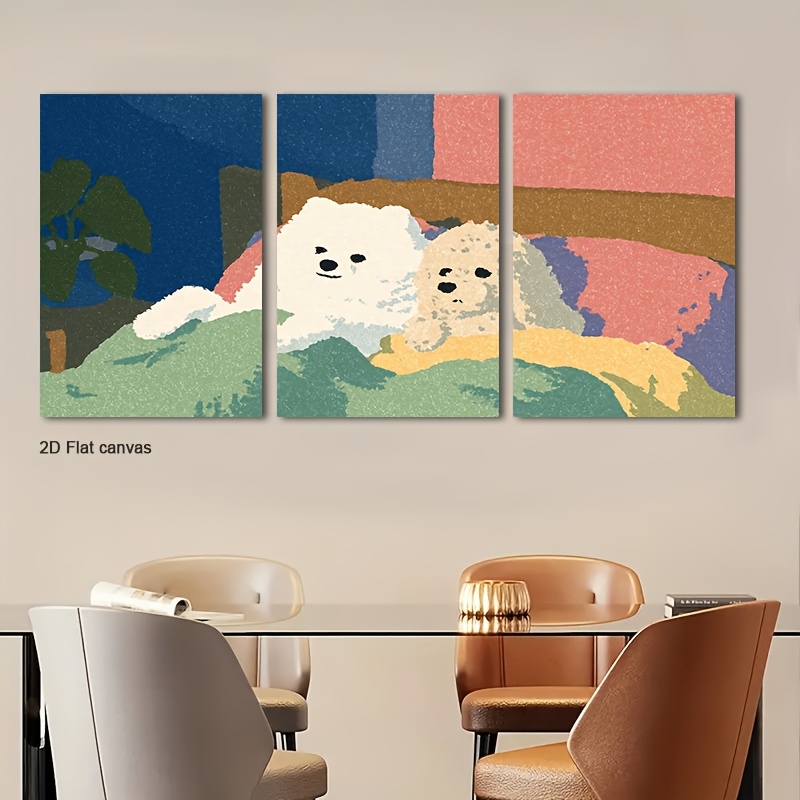 Frameless Canvas 3pcs Framed F - Canvas Wrap Ready 评论和价格