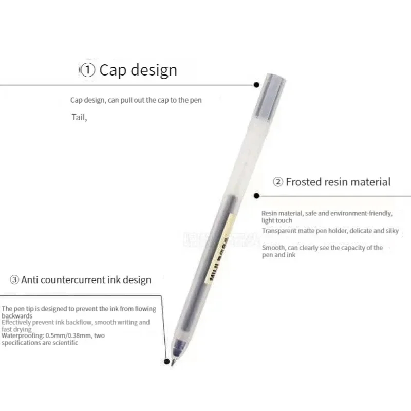 lovely  MUJIs Gel Pen Black/Re - Muji Stationery Gel Pen 评论和价格